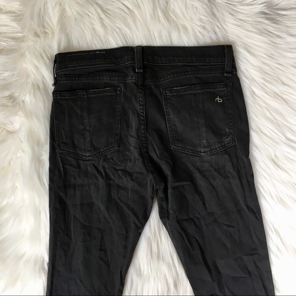 Distressed Rag & Bone Skinny Jeans - Picture 5 of 8